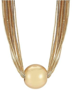 Glaze Jewelry Plated Necklace - Metallic