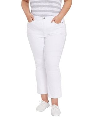 NYDJ Plus Hr Slim Bootcut Ankle Jean - White