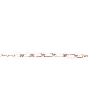 Sabrina Designs 14K Rose 0.49 Ct. Tw. Diamond Link Bracelet - White