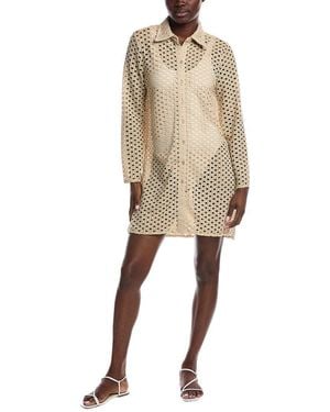Carmen Marc Valvo Button-Up Shirt - Natural