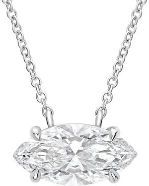 Diana M. Jewels 14K 4.00 Ct. Tw. Solitaire Pendant - White