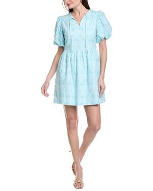 Fate Short Sleeve Denim Mini Dress in Blue | Lyst Fate Short Sleeve Denim Mini Dress in Blue | Lyst