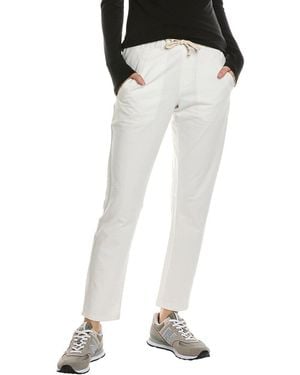 Grey State State Pant - White