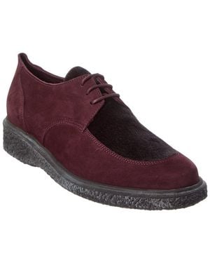 Arche Johiro Suede & Haircalf Trainer - Red