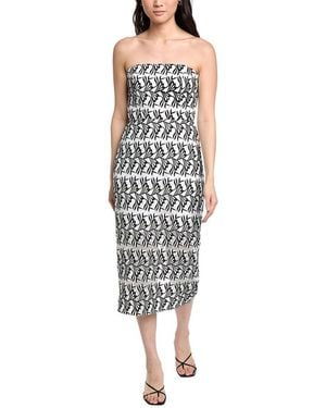 Sam Edelman Strapless Midi Dress - Black