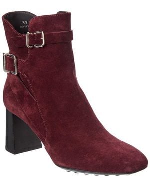 Tod's Suede Boot - Purple