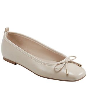 Marc Fisher Mlubet Leather-trim Flat - White