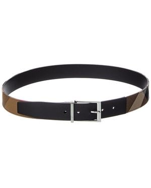 Burberry Reversible Leather Belt - Black