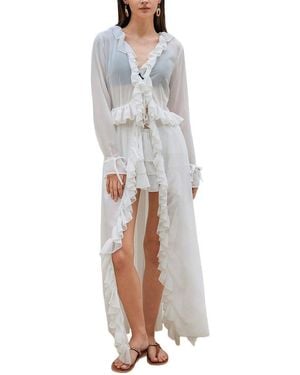LEON GORI Cardigan & Skirt Set - White