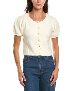 CELESTINE SEI Wool-Blend Cardigan - White
