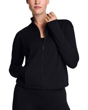 Spanx Brushed Full Zip Jacket - Blue