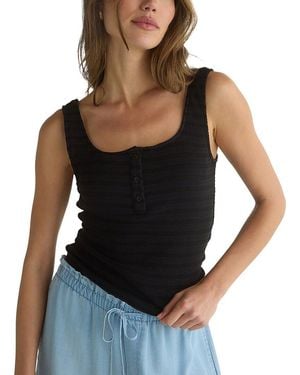 Bella Dahl Tank Henley - Black