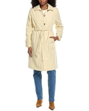 Ellen Tracy Classic Trench Coat - Natural
