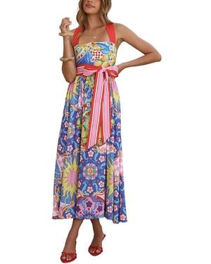 CHARLOTTE GREEN Midi Dress - White
