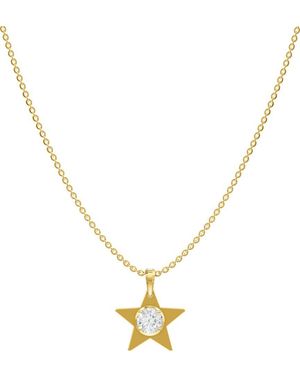 Lab Grown Diamonds 14K 1.00 Ct. Tw. Lab-Grown Diamond Necklace - Metallic