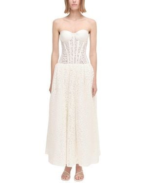 Jonathan Simkhai Evangeline Bustier Midi Dress - White