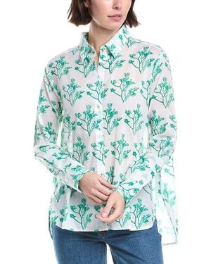 Ro's Garden Printed Shirt - Blue