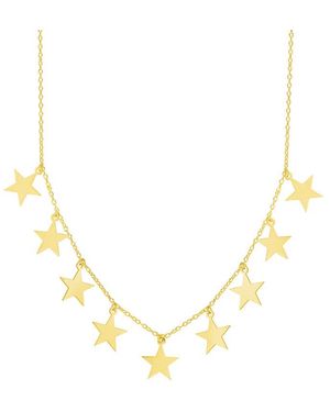 Sphera Milano Over Multi-Charm Star Necklace - Metallic