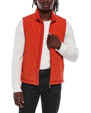 Canali Quilted Vest - Red