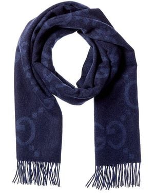 Gucci Cashmere Scarf - Blue