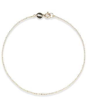 Ember Fine Jewelry 14K Ball Chain Anklet - White