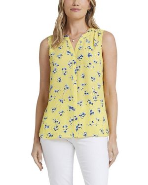 NYDJ Pintuck Blouse - Yellow