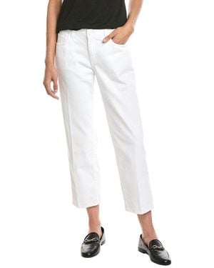 L'Agence Blaine Blanc Crop Stovepipe Jean - White