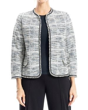 Max Studio Tweed Jacket - Grey