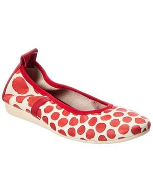 Arche Lamour Leather Flat - Red