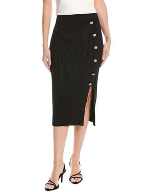 Ted Baker Ribbed Biker Skirt - Black