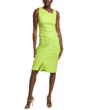 Joseph Ribkoff Draped Sheath Dress - Green