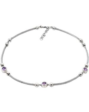 Gemstones 2.30 Ct. Tw. Amethyst Necklace - Natural