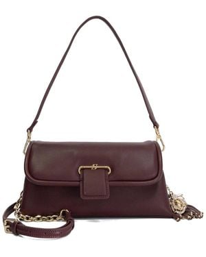 Dune Chelsea Leather Shoulder Bag - Purple