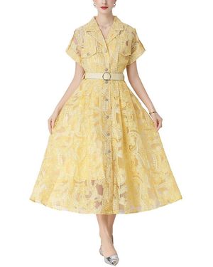 Kaimilan Midi Dress - Yellow