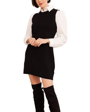 Eva Franco Layered Mini Dress - Black