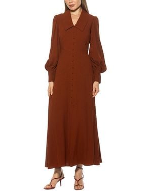 Alexia Admor Kate A-Line Dress - Brown