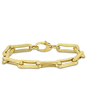 Italian Gold 14K Link Bracelet - Metallic
