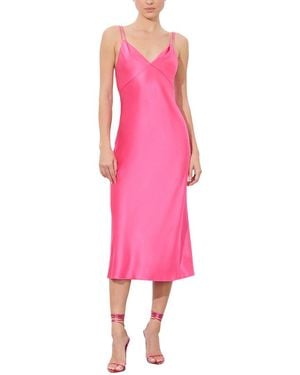 Alice + Olivia Kiro V Neck Slip Dress - Pink