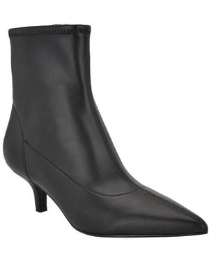 Nine West Tabbie3 Leather Bootie - Black