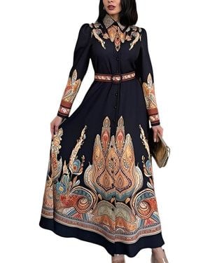 WELLWAY Maxi Dress - Blue