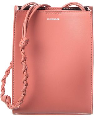 Jil Sander Tangle Small Leather Shoulder Bag - Pink