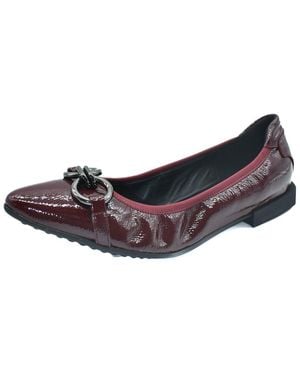 The Flexx Raven Leather Flat - Brown