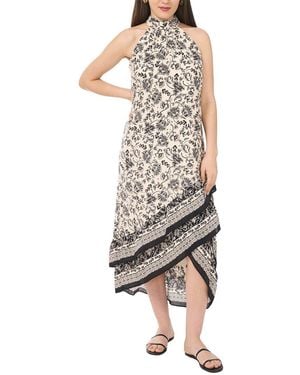 Vince Camuto Halter Neck Sleeveless Maxi Dress - Multicolour