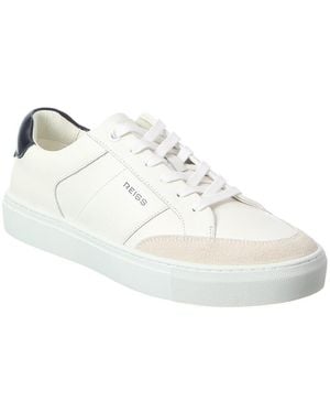 Reiss Ashton Calf Leather & Polyester Shoe - White