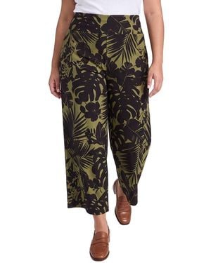 Anne Klein Plus High-Rise Pull-On Palazzo Pant - Black