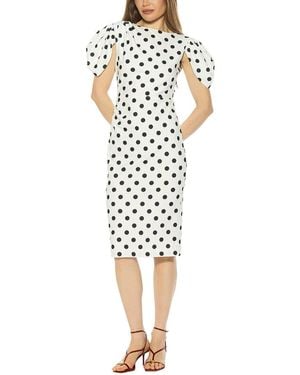 Alexia Admor Draped Sheath Dress - White