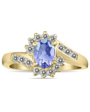 Gem Spark 14K 1.41 Ct. Tw. Diamond & Tanzanite Ring - Blue