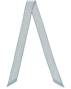 Givenchy 4G Logo Silk Bandeau - Blue