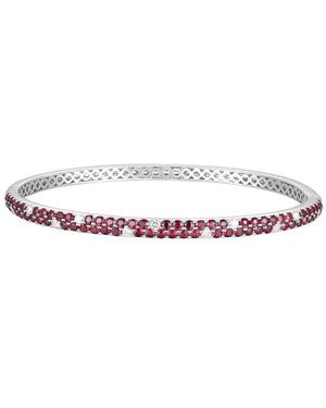 Gregg Ruth 14K 2.94 Ct. Tw. Diamond & Ruby Bangle - White