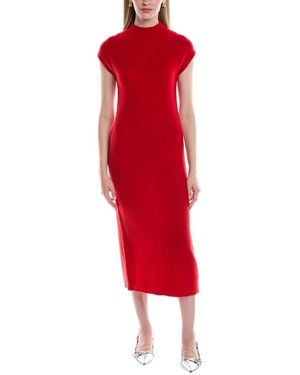 Philosophy Funnel Neck Cashmere Midi Sweaterdress - Red